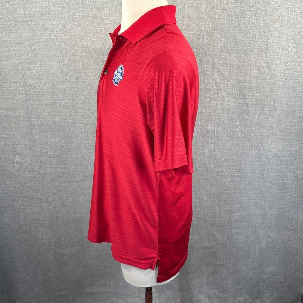 BRAND NEW Adidas Men's Golf Pabst Blue Ribbon Polo Medium  Red Climacool Stripe